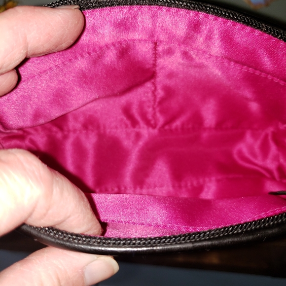 New Coach SignatreteTartain Cosmetic Pouch Bag - Picture 7 of 8